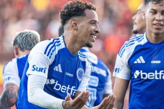 Foto: Rafael Vieira / Cruzeiro Matheus Pereira celebra gol contra o Sport