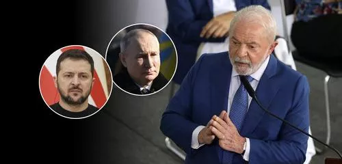 Zelensky, Putin e Lula (Foto: REUTERS/Gleb Garanich | Sputnik/Pavel Bednyakov/Pool via REUTERS | Valter Campanato/Agência Brasil)