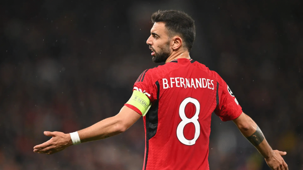 Rubem Amorim: Bruno Fernandes atuando pelo Manchester United - Foto: Getty Images