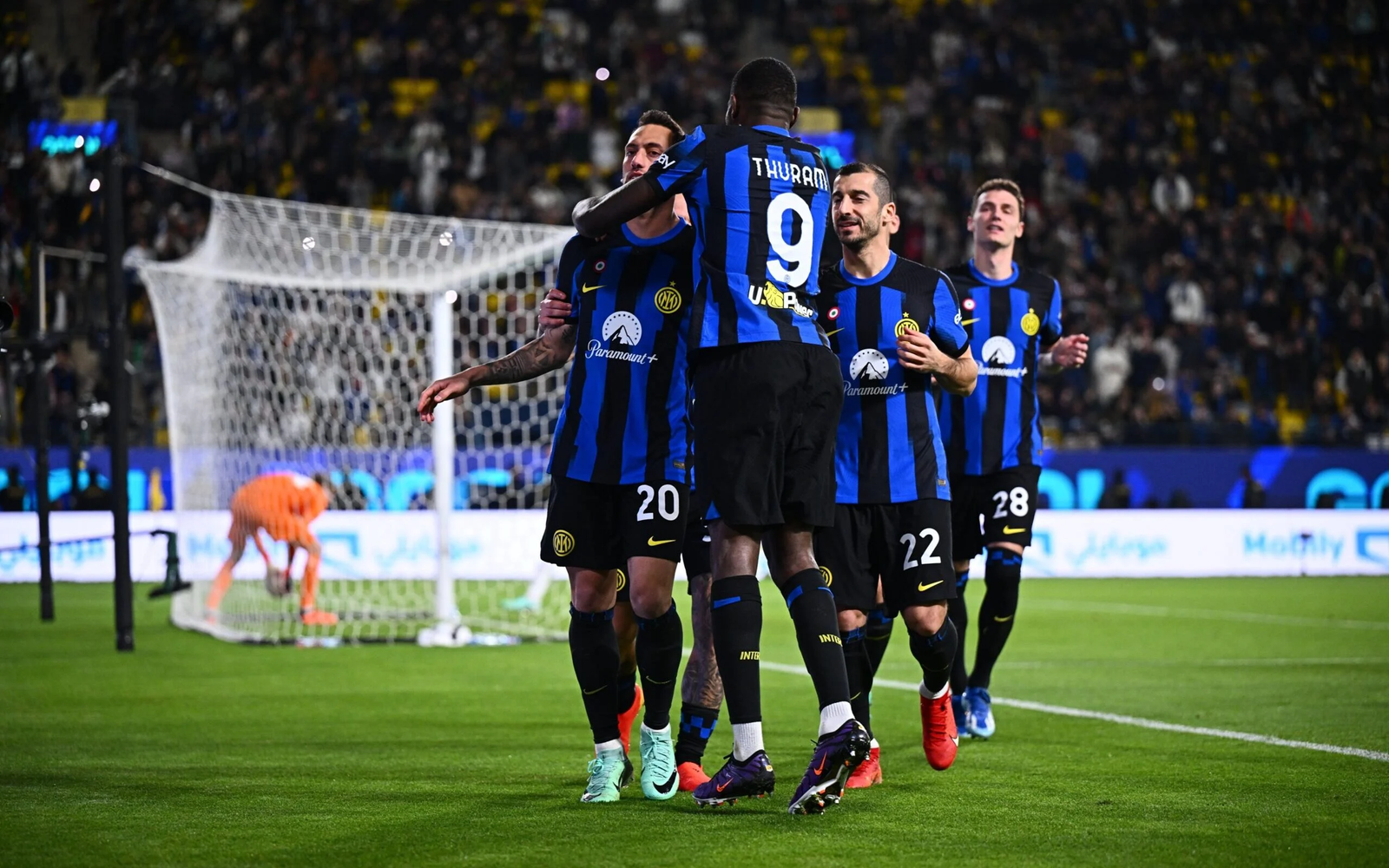 Jogadores da Inter celebram gol contra a Lazio - Foto: Divulgação/Inter