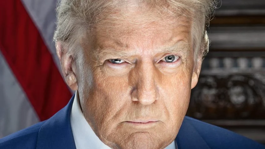 Foto oficial do presidente eleito dos EUA Donald Trump (republicano)