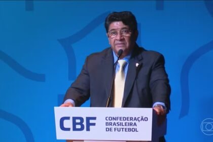 O presidente da Confederação Brasileira de Futebol, Ednaldo Rodrigues. — Foto: Jornal Nacional/ Reprodução