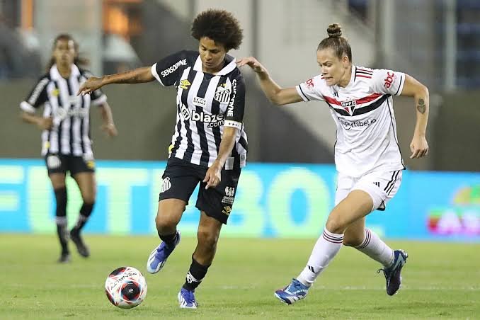 São Paulo e Santos feminino - Reprodução/ Santos FC
