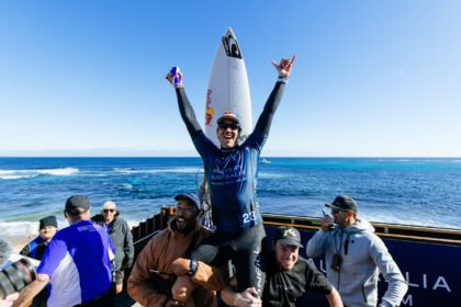 Jordy Smith em Margaret River — Foto: Cait Miers/World Surf League