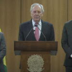 Ricardo Lewandowski definiu Tuta como um "delinquente de alta periculosidade". Ele deu entrevista a jornalistas nesta 2ª feira - Foto: Reprodução