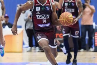 Georginho foi o maior cestinha do jogo com 21 pontos marcados (Foto: Marcos Limonti/Sesi Franca Basquete