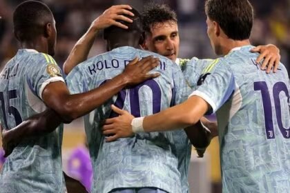 Juventus comemora gol contra o Al Ain - Foto: REUTERS/Carlos Barria