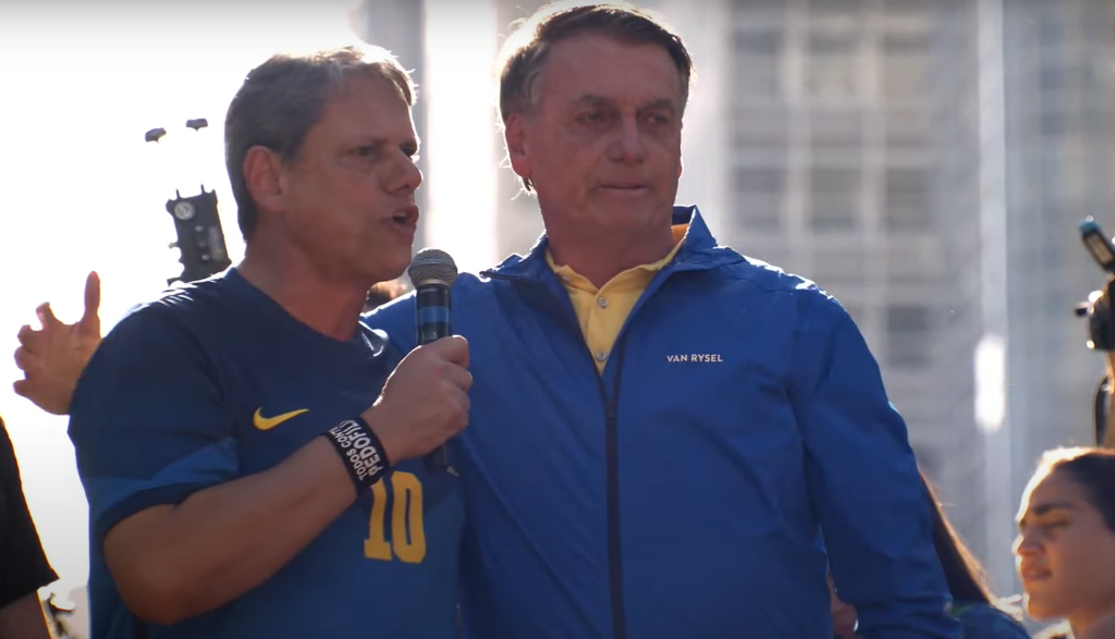 Tarcísio de Freitas e Jair Bolsonaro - Foto: Reprodução/Redes Sociais