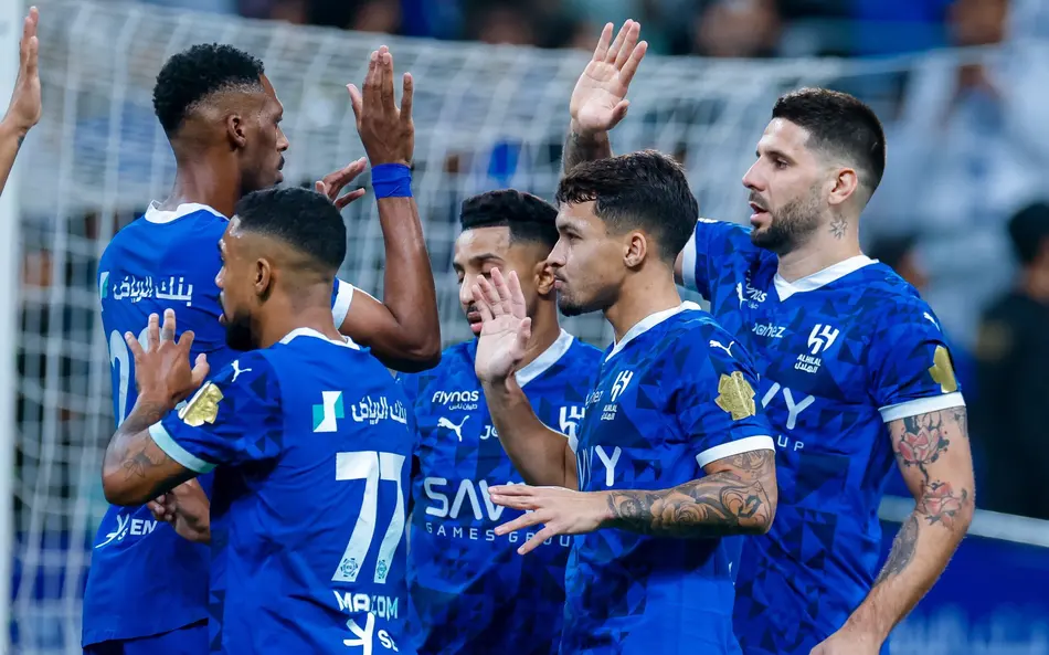 Comemoração de gol do Al-Hilal - Foto: Reprodução/Reuters