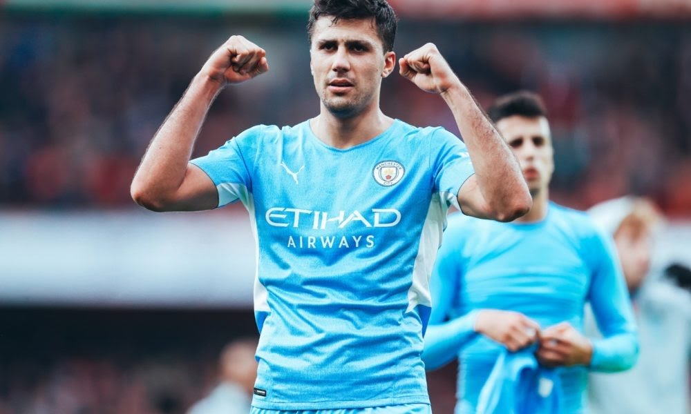 Rodri em campo pelo City. Foto: Divulgação/Manchester City