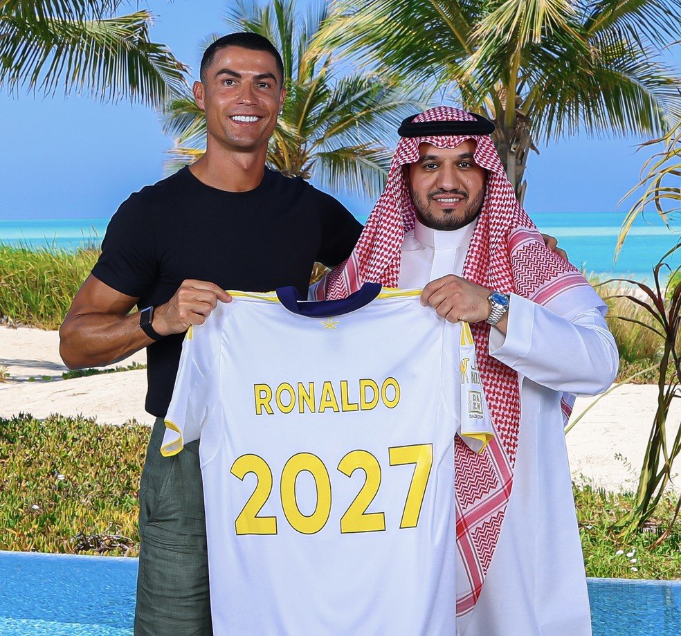 Cristiano Ronaldo e Al-Nassr firmam novo acordo, por duas temporadas. Foto: Getty Images