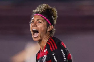 A atacante foi fundamental para vitória rubro-negra Foto: Divulgação/ Flamengo