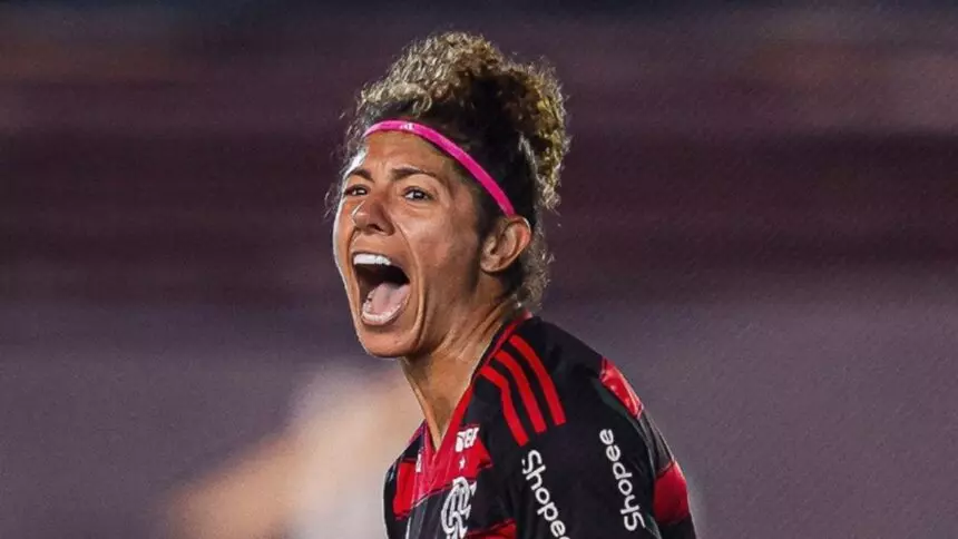 A atacante foi fundamental para vitória rubro-negra Foto: Divulgação/ Flamengo