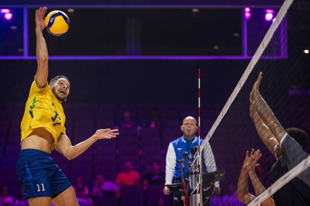 Brasil vence 3º set - Foto: VNL Images