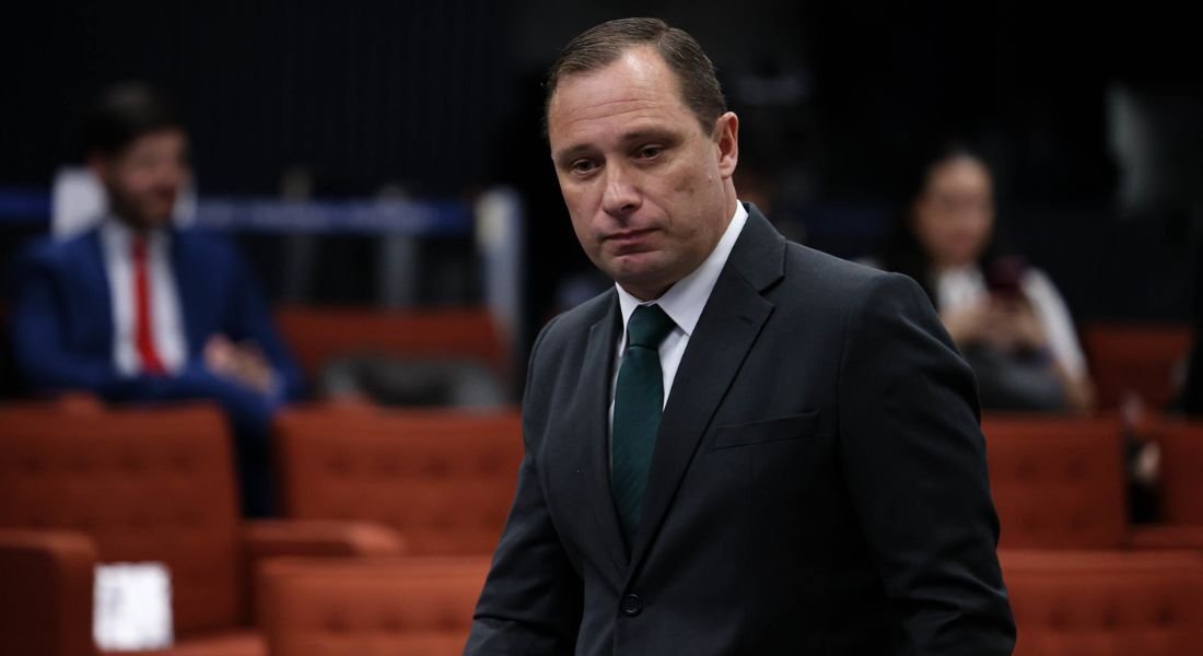 Mauro Cid na sessão - Foto: Ton Molina/STF