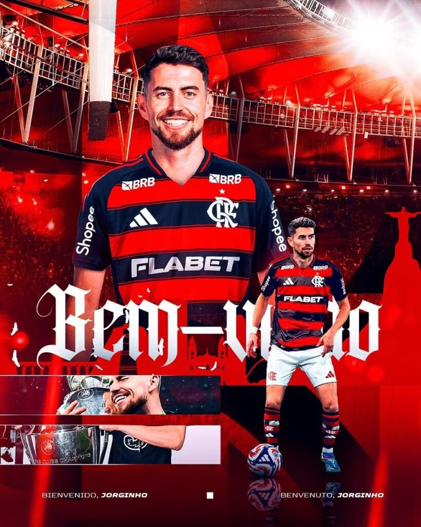 Jorginho é anunciado oficial pelo Flamengo - Foto: Divulgação/Flamengo