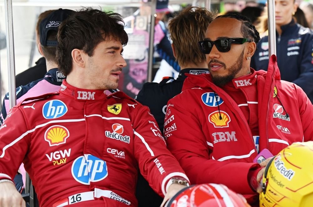 Charles Leclerc e Lewis Hamilton dizem estar decepcionados com desempenho do SF-25 - Foto de: Sutton Motorsport Images