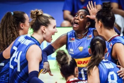 Itália vibra com intensidade após ponto decisivo na VNL - Foto: Reprodução/VNL