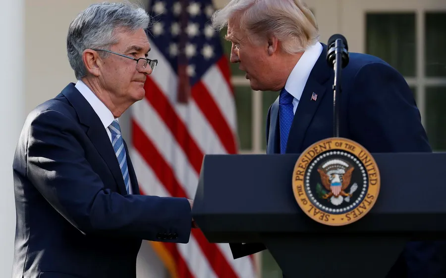 Trump e Powell