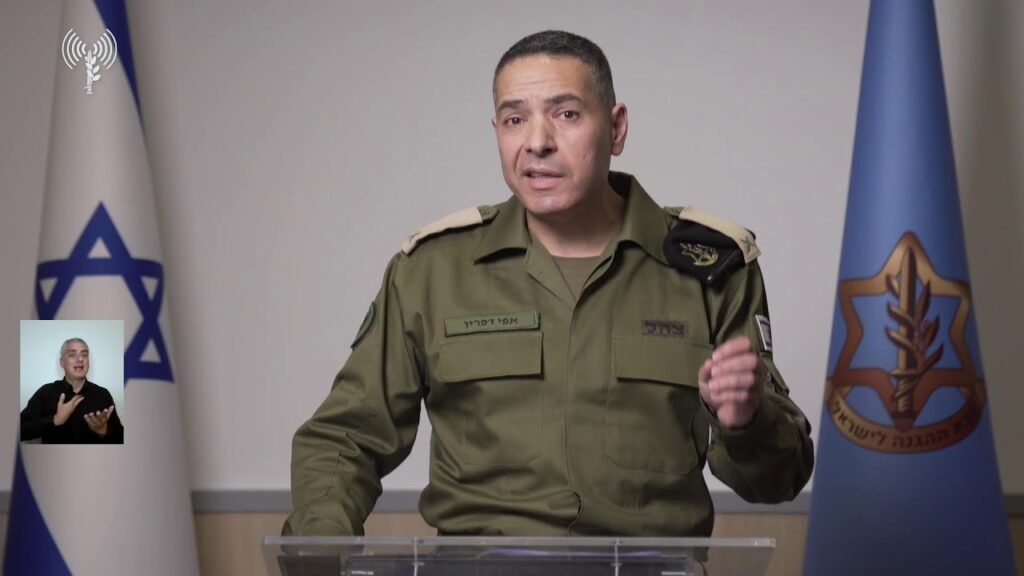 Effie Defrin, porta-voz das Forças de Defesa de Israel (IDF) - Foto: Reprodução/AFP