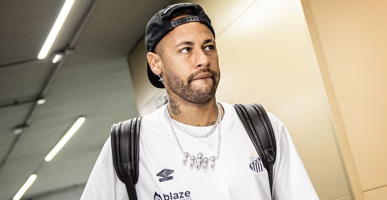 Neymar em pré-jogo pelo Santos - Foto: Raul Baretta/ Santos FC