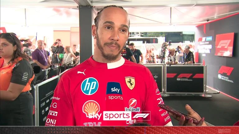 Lewis Hamilton em entrevista à Sky Sports — Foto: Reprodução
