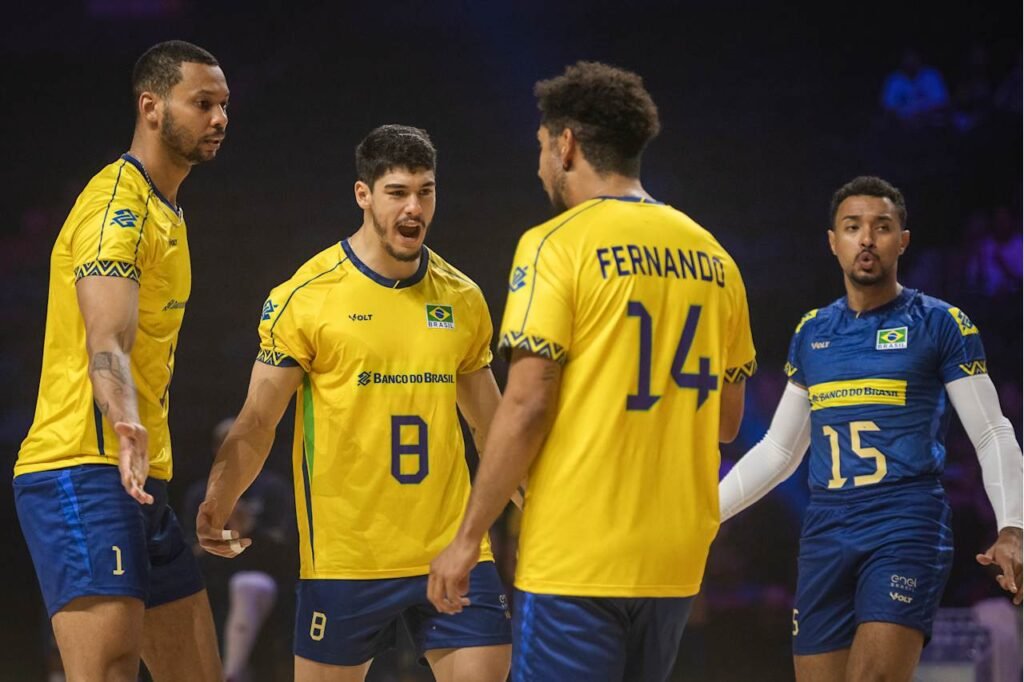 Brasil vence 2º set - Foto: VNL Images