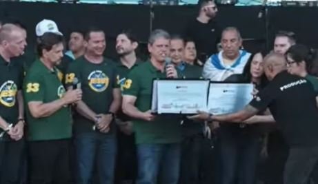 Tarcísio sanciona Lei que torna Marcha para Jesus patrimônio cultural de SP - Foto: Duvulgação/UOL