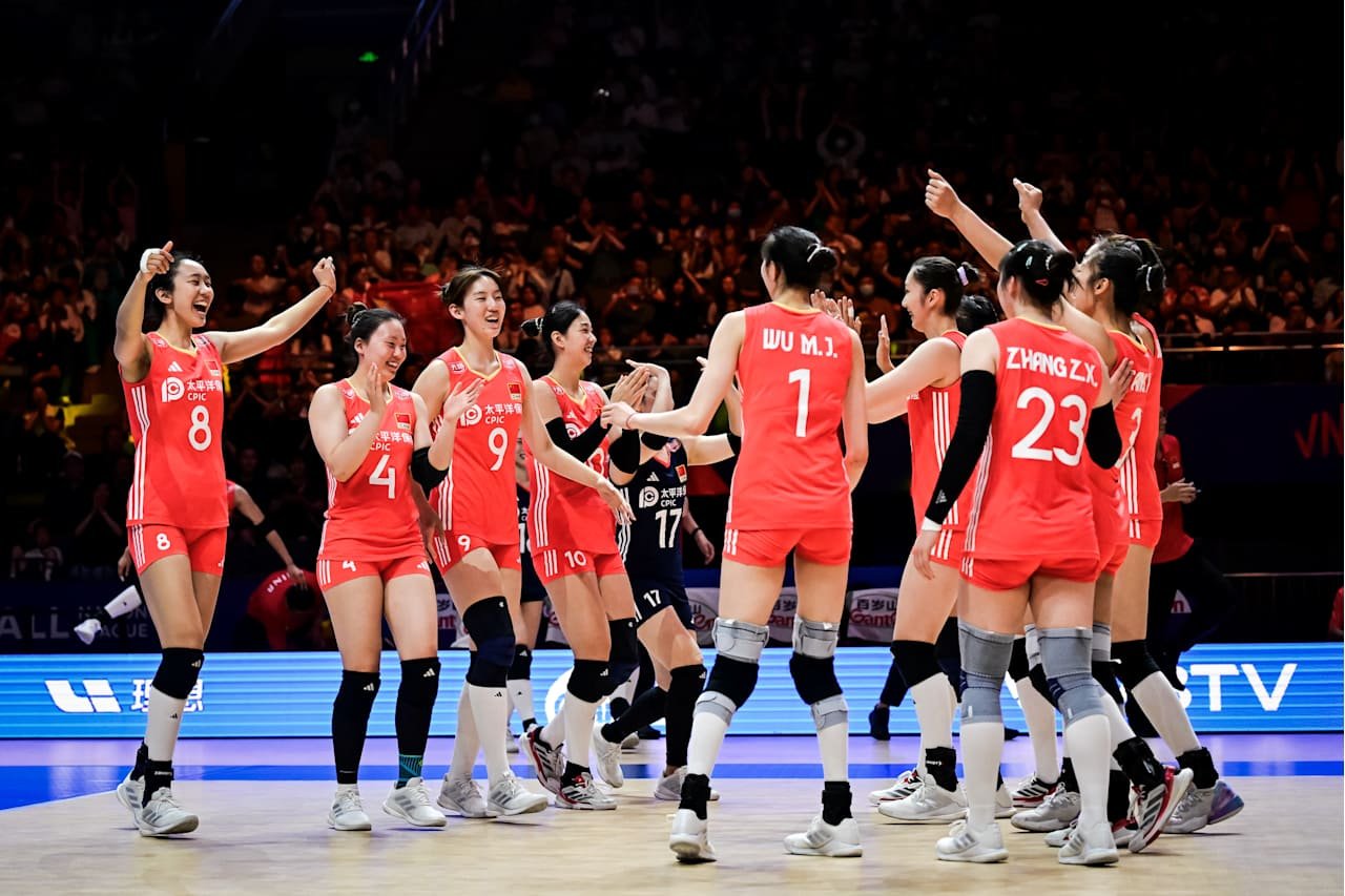 China (CHN) x Bélgica (BEL) feminino (Grupo 3) Fase Preliminar - Foto: VNL