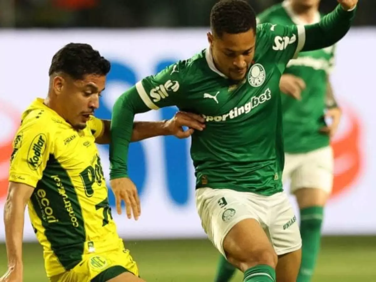 Vitor Roque em ação contra o Mirassol - Foto: Reprodução/Palmeiras