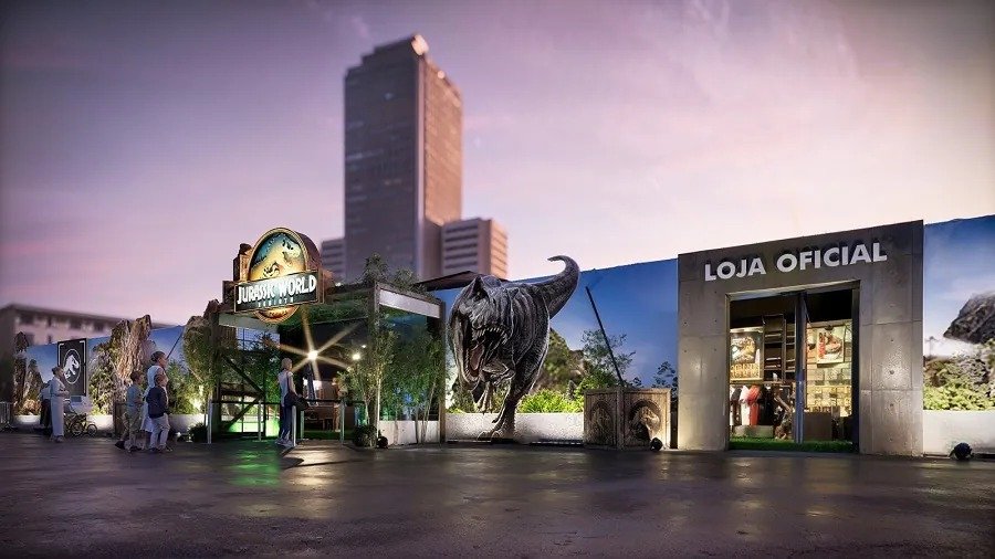 A Universal Products & Experiences traz ao Brasil uma nova experiência imersiva chamada “Jurassic World: Rebirth”, que acontece em um evento inédito no Shopping Metrô Tatuapé - Foto: Reprodução/Universal Products
