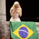 Lady Gaga se apresentou na praia de Copacabana em maio 2025 - Foto: Reprodução/Brazil News