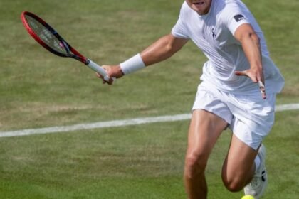 João Fonseca em atuação no Grand Slam de Wimbledon - Foto: Reprodução/Wimbledon