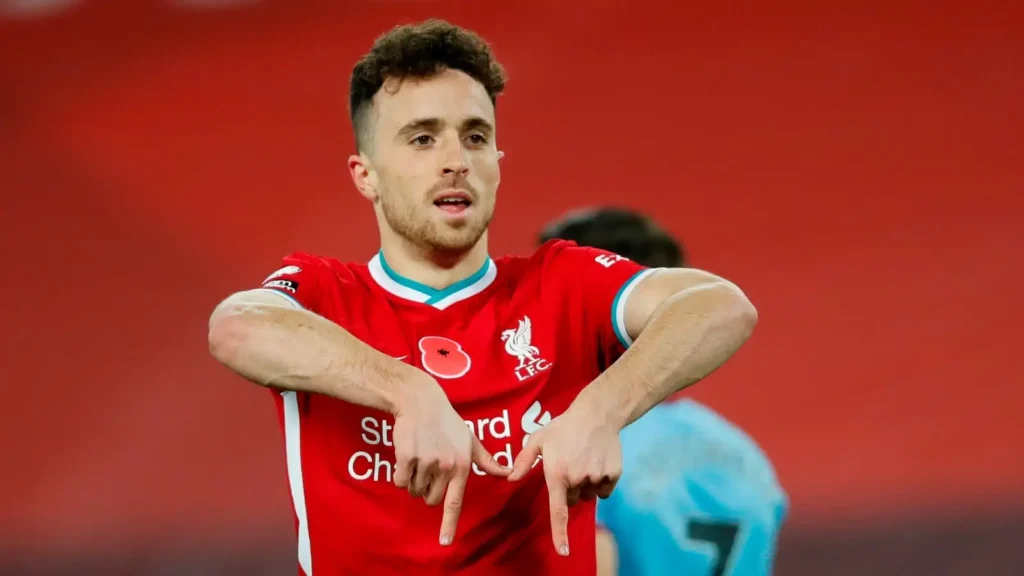 Diogo Jota, em atuação pelo Liverpool - Foto: Reprodução/Reuters