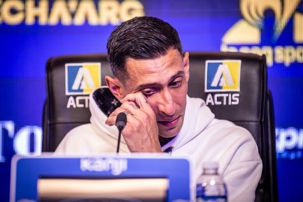 Di María se emociona em retorno ao futebol argentino. Foto: Divulgação/Rosário Central