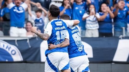 Christian abriu o placar para o Cruzeiro contra o Juventude - Foto: Reprodução/Gustavo Aleixo/Cruzeiro
