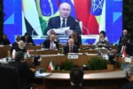 Lula durante reunião da cúpula do BRICS: Brasil reforça laços com Rússia em meio à tensão geopolítica - Foto: Reprodução/BRICS Brasil