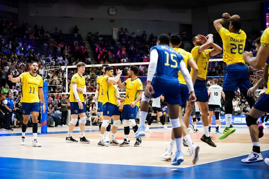 Brasil mostra sua força e supera Argentina no 4º set - Foto: Reprodução/VNL Images