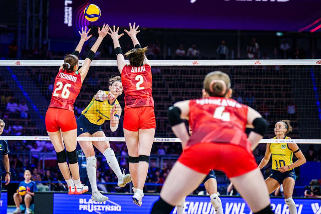 Brasil vence o Japão e está na final da Liga das Nações Feminina 2025
Foto: Volleyball Word