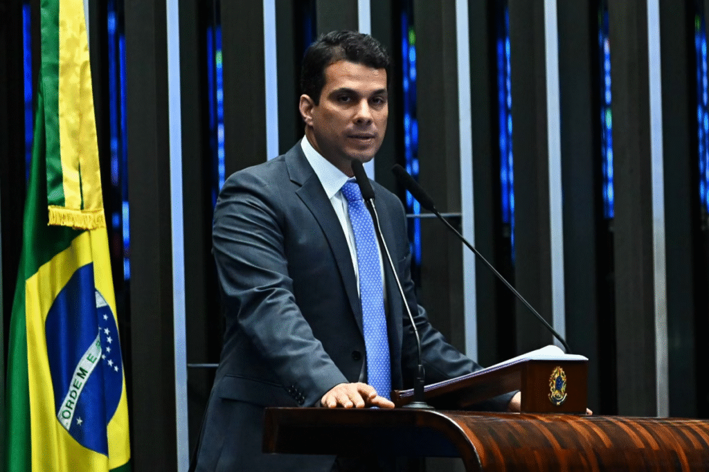 Senador Irajá, relator do projeto que legaliza jogos de azar e cassinos no Senado/Foto: Andressa Anholete/Agência Senado