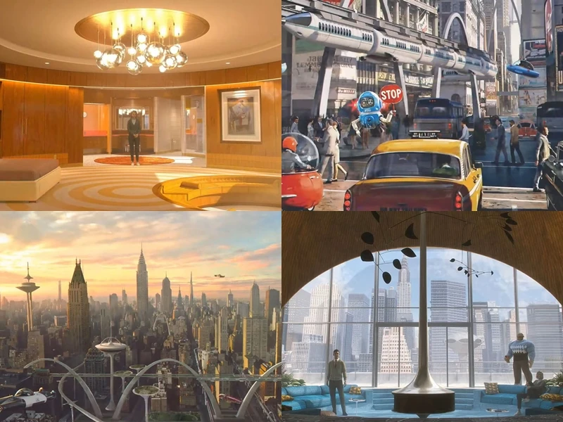 Como é o mundo retrô-futurista do 'Quarteto Fantástico' (e é apaixonante esse universo com pegada 'a Lá 'Os Jetsons'' - Foto: Reprodução/Marvel Studios