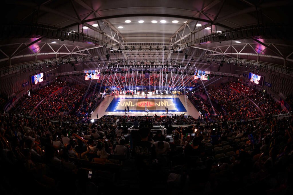 Partida foi realizada no Ningbo Beilun Sports and Arts Center, na China - Foto: Reprodução/VNL Images