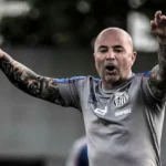 Sampaoli em sua primeira passagem no Santos - Foto: Reprodução/Ivan Storti/Santos FC