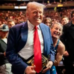 President Trump no UFC 316 no início deste ano - Foto: Reprodução/White House