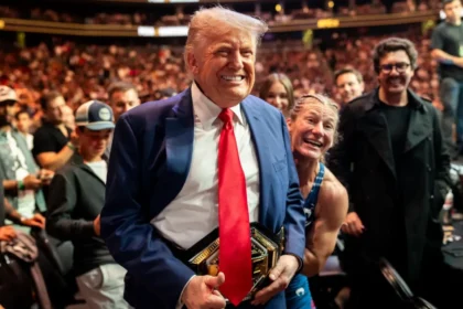 President Trump no UFC 316 no início deste ano - Foto: Reprodução/White House
