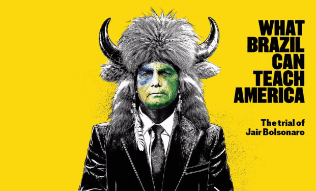 Jair Bolsonaro na capa da revista britânica 'The Economist' - Foto: Reprodução/Capa do 'The Economist'