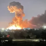 Explosão ocorre na capital Kiev / Foto: Gabinete do Presidente da Ucrânia