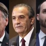 PF indiciou Jair Bolsonaro, o filho Eduardo e o pastor Silas Malafaia por tentativa de interferência no julgamento da trama golpista - Foto: Reprodução/Redes Sociais