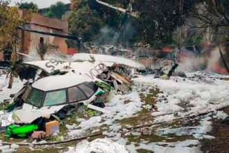 Destroços do avião da Voepass - Foto: Reprodução/SSP