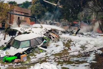 Destroços do avião da Voepass - Foto: Reprodução/SSP